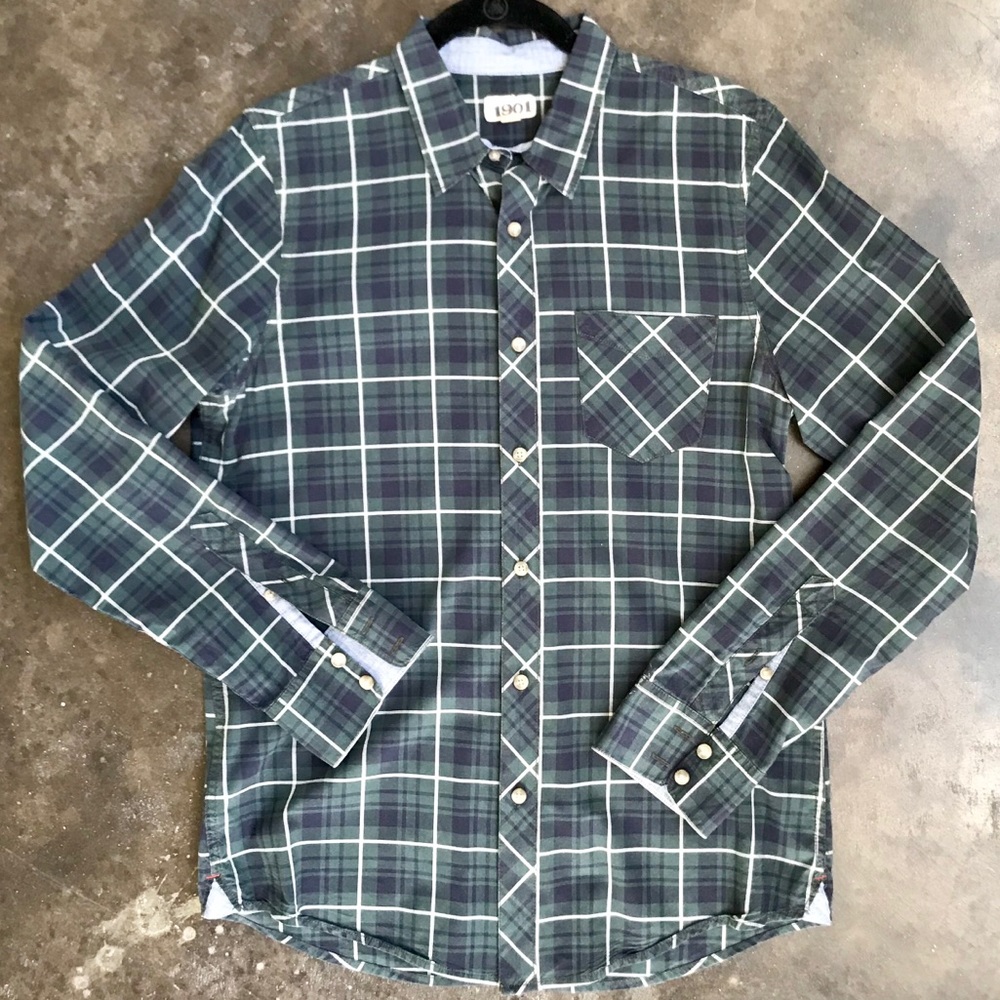 Men’s Nordstrom Long Sleeve Plaid Dress Shirt